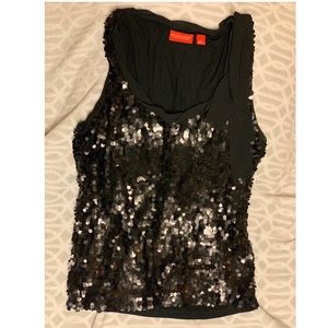 NY&Co Black sequin sleeveless top